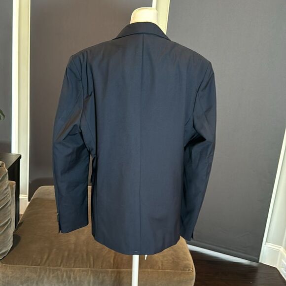 Men’s Mogu Blue 2 Piece One Button Slim Fit Suit Size 36 Jacket 34 Pants NWT - Picture 4 of 13